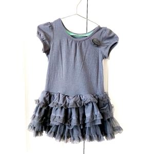 Grey Ruffled‎ Tutu Dress size 3T Cherokee
